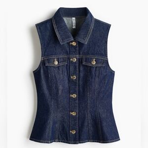 H&M Dark Blue Denim Vest